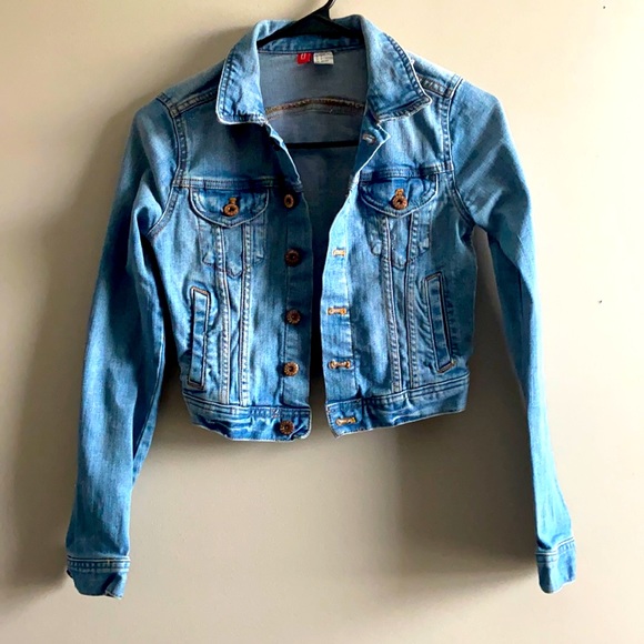 H&M Cropped Jean Jacket - Picture 1 of 5